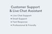 provide professional live chat support and customer service