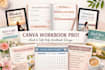 design canva workbook pro ebook, self help workbook, canva ebook pdf