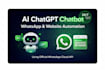 build a chatgpt whatsapp and website chatbot using whatsapp cloud API