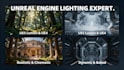 create realistic level environment lighting for ue4 ue5 unreal engine game