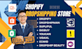 design shopify dropshipping store dropify supliful bigbuy youcan vidaxl dropship