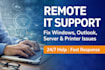 fix windows, outlook, and PC issues remotely