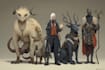 design a dnd party art and group art