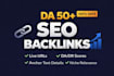 create high da SEO backlinks link building