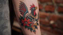 make old school style tattoo design