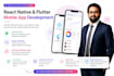 do mobile app development, ios app, android app, react native, flutter developer