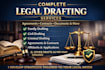 provide complete legal drafting services