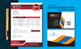 do business card and invoice design template