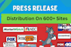 do press release distribution, press release writing, publish press release