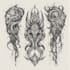 draw bold black ink tribal tattoo designs