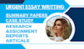 urgent essay writing, research summarise, articles