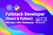 build a scalable fullstack react and python web app