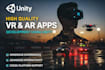 develop high quality VR and ar apps using unity