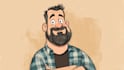 do a digital cartoon illustration