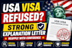 write a strong USA visa refusal explanation letter and guide your reapplication