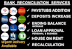 reconcile bank statement PDF to editable format