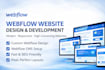 design, redesign, develop webflow website, figma to webflow or landing page