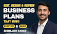 design,edit, and review your business plan