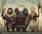 draw your dnd party or rpg characters in a fantasy