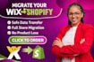 migrate your wix to shopify website migration with full ecommerce data transfer