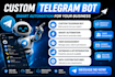 custom telegram bot, mini app, airdrop bot, crypto mini app bot