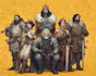 create cinematic dnd party poster and rpg illustrations
