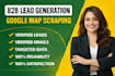 do google map scraping, b2b lead generation, web scraper