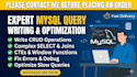 write, fix, and optimize mysql queries for your database