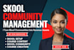 do skool community setup and course content creation circle so online comminity