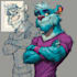 draw furry character and cartoon