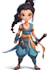 do 2d game character illustration