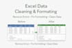 excel data cleaning and formatting service