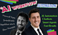 build ai powered workflow automations by ai modeling, ai chatbot and ai agent