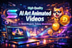create high quality ai art animated videos for web3 project solana memecoin