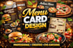 design modern and creative menu card design