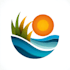 design lawn care and landscape logo