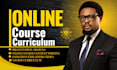 prepare online course content, elearning course curriculum, lesson plans