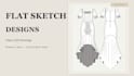 draw clean fashion flat sketches for your clothing designs