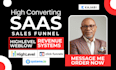setup saas sales funnels using clickfunnels, webflow, kajabi, systeme io, ghl