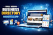 design business directory website and app