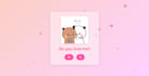 design a beautiful valentine love website or proposal page