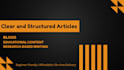 write clear academic explanations and educational content