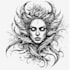 professional tribal tattoo design illustration