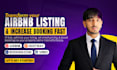 create and optimize listings on airbnb booking com or any platform