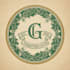 design a timeless vintage green circle logo