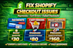 provide expert checkout support, shopify checkout issues