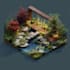 design front yard, backyard, home garden as landscape