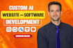 do ai website development, app and software development