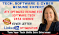 write professional IT, software engineer cybersecurity resumes