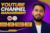 do professional youtube channel management SEO thumbnail and monetization